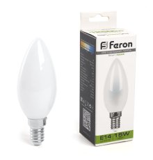 Лампа светодиодная Feron LB-717 Свеча E14 15W 4000K 38257