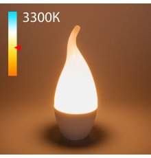 Светодиодная лампа Elektrostandard свеча на ветру матовая E14 6W 3300K 4690389173011