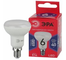 Лампа светодиодная Эра E14 6W 6500K LED R50-6W-865-E14 R Б0045335