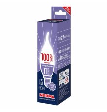 Лампа светодиодная Volpe Norma LED-CW37-11W/6500K/E14/FR/NR UL-00010991