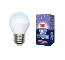 Лампа светодиодная (UL-00003833) Volpe E27 11W 6500K матовая LED-G45-11W/DW/E27/FR/NR
