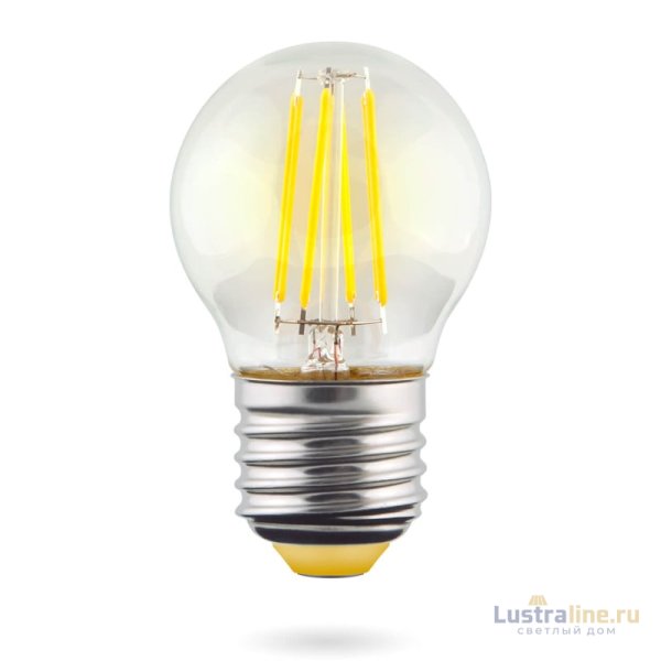 Лампа светодиодная Voltega E27 6W 4000К прозрачная VG10-G1E27cold6W-F 7024