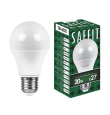 Лампа светодиодная Saffit SBA6020 шар E27 20W 4000K 55014