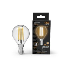 Лампа светодиодная Gauss Filament E14 13W 2700K 105801113