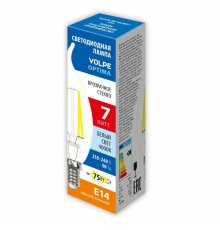 Лампа светодиодная Volpe Optima LED-CW35-7W/4000K/E14/CL/SLF UL-00008341
