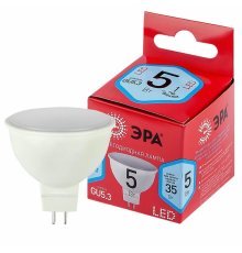 Лампа светодиодная Эра GU5.3 5W 4000K LED MR16-5W-840-GU5.3 R Б0049639