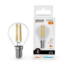 Лампа светодиодная Gauss Filament Elementary E14 10W 2700K 52110