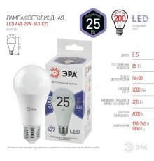 Лампа светодиодная Эра E27 25W 6000K LED A65-25W-860-E27 Б0035336