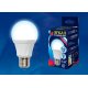 Лампа светодиодная (UL-00005034) Uniel E27 16W 4000K матовая LED-A60 16W/4000K/E27/FR PLP01WH