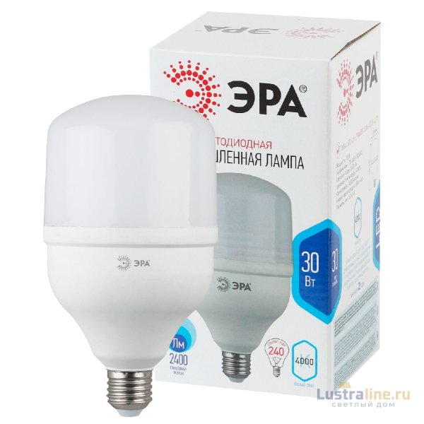 Лампа светодиодная Эра E27 30W 4000K LED POWER T100-30W-4000-E27 Б0027003 Лампа светодиодная Эра E27 30W 4000K LED POWER T100-30W-4000-E27 Б0027003