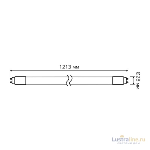 Лампа светодиодная Gauss G13 24W 6500К матовая 93034 Лампа светодиодная Gauss G13 24W 6500К матовая 93034