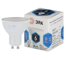 Лампа светодиодная Эра GU10 6W 4000K LED MR16-6W-840-GU10 Б0020544