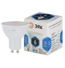 Лампа светодиодная Эра GU10 6W 4000K LED MR16-6W-840-GU10 Б0020544