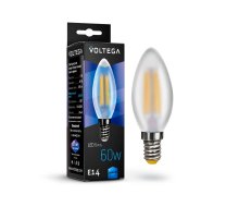 Лампа светодиодная Voltega E14 6W 4000К матовая VG10-CW2E14cold6W-F 7026