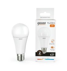 Лампа светодиодная Gauss E27 20W 3000K груша матовая 23219