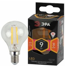 Лампа светодиодная Эра E14 9W 2700K F-LED P45-9w-827-E14 Б0047020