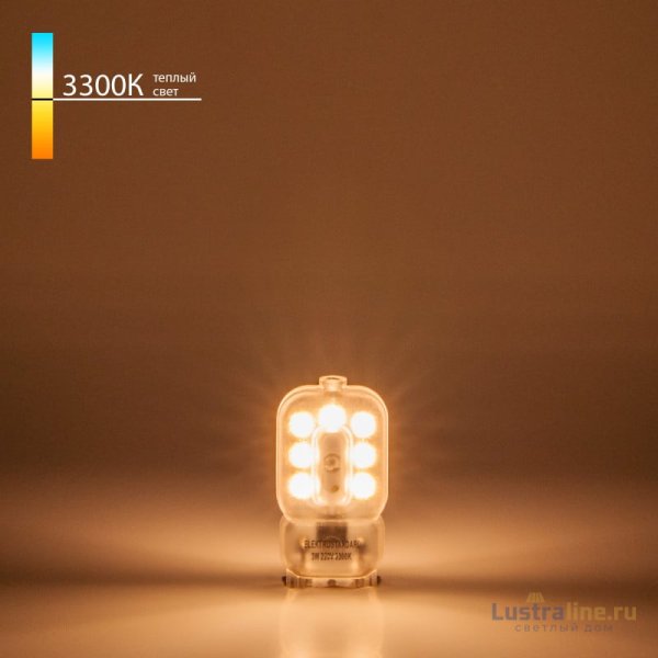 Светодиодная лампа Elektrostandard G9 LED 3W 220V 3300K 4690389150494 Светодиодная лампа Elektrostandard G9 LED 3W 220V 3300K 4690389150494