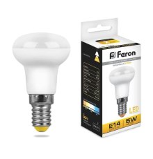 Лампа светодиодная Feron E14 5W 2700K Груша Матовая LB-439 25516