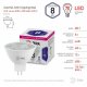 Лампа светодиодная Эра GU5.3 8W 6000K LED Lense MR16-8W-860-GU5.3 Б0054940