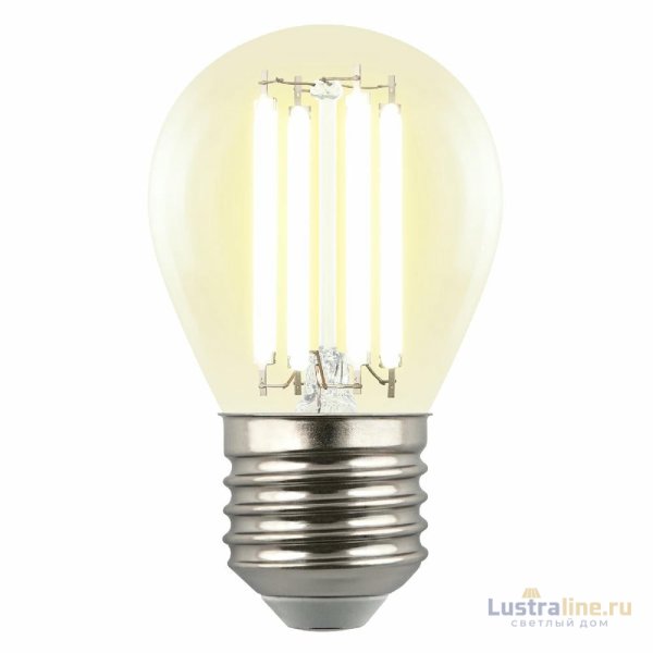 Лампа светодиодная филаментная Uniel LED-G45-4W/3000K/E27/CL GLY01TR UL-00011940