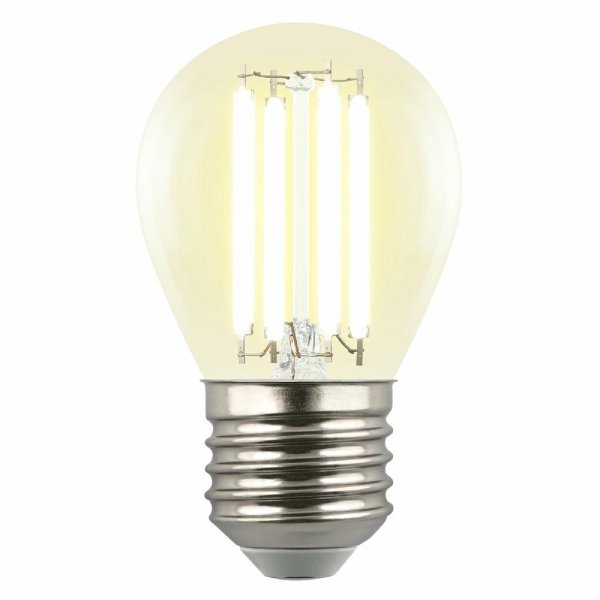 Лампа светодиодная филаментная Uniel LED-G45-4W/3000K/E27/CL GLY01TR UL-00011940