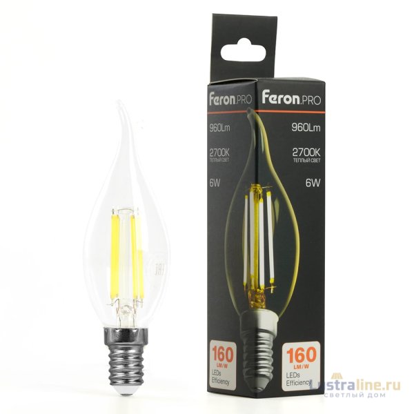 Лампа светодиодная Feron LB-1216 E14 6W 2700K 51262 Лампа светодиодная Feron LB-1216 E14 6W 2700K 51262