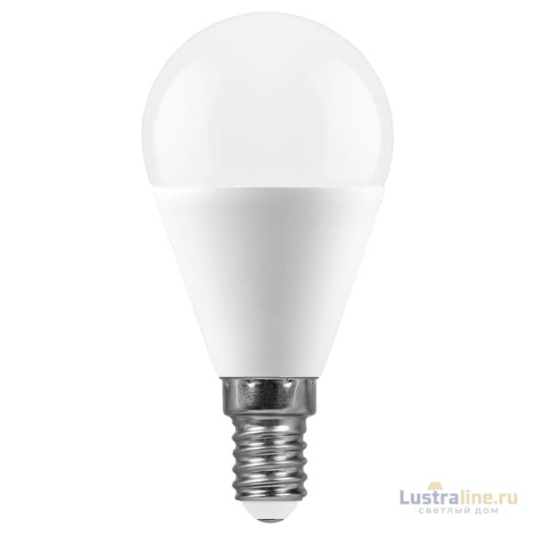 Лампа светодиодная Feron E14 15W 6400K груша матовая SBG4515 55211