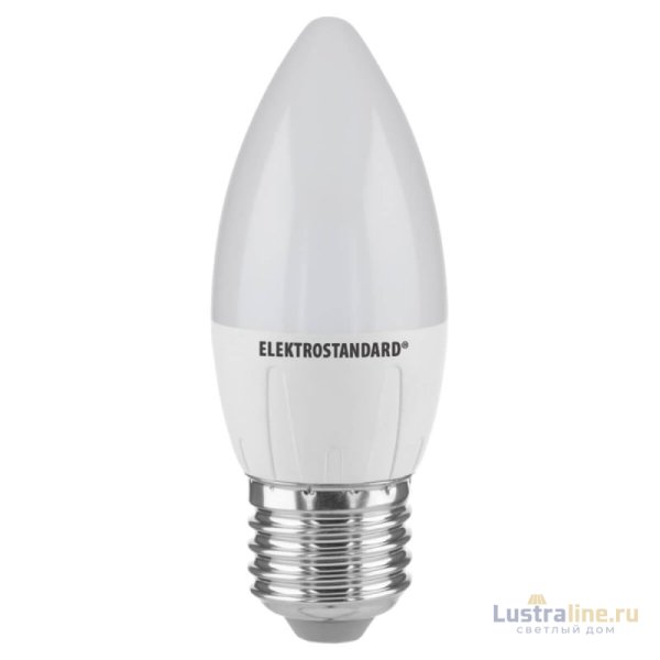 Лампа светодиодная Elektrostandard E27 8W 6500K свеча матовая 4690389152351 Лампа светодиодная Elektrostandard E27 8W 6500K свеча матовая 4690389152351