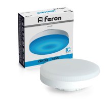 Лампа светодиодная Feron LB-455 GX53 12W синий 51019