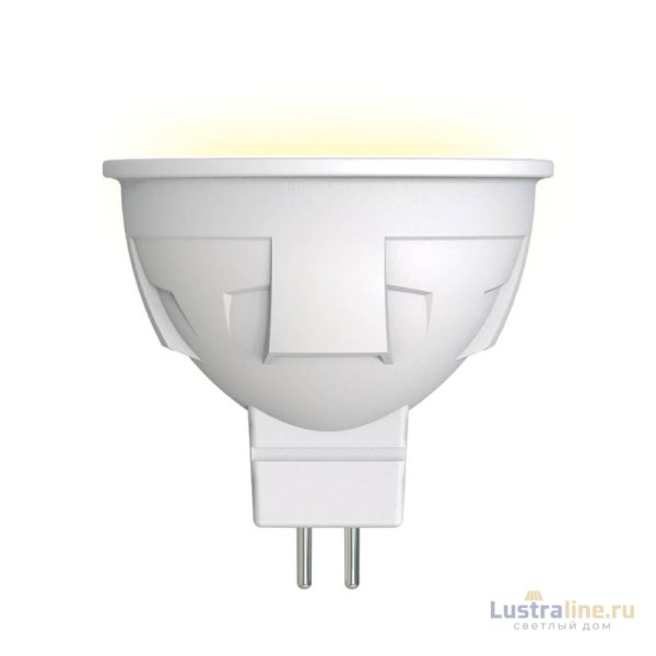 Лампа светодиодная (UL-00002424) Uniel GU5.3 6W 3000K матовая LED-JCDR 6W/WW/GU5.3/FR PLP01WH
