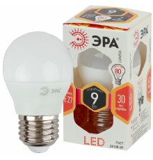 Лампа светодиодная Эра E27 9W 2700K LED P45-9W-827-E27 Б0029043