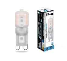 Лампа светодиодная Feron G9 5W 6400K Прямосторонняя Матовая LB-430 25638