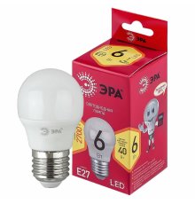 Лампа светодиодная Эра E27 6W 2700K LED P45-6W-827-E27 R Б0049643