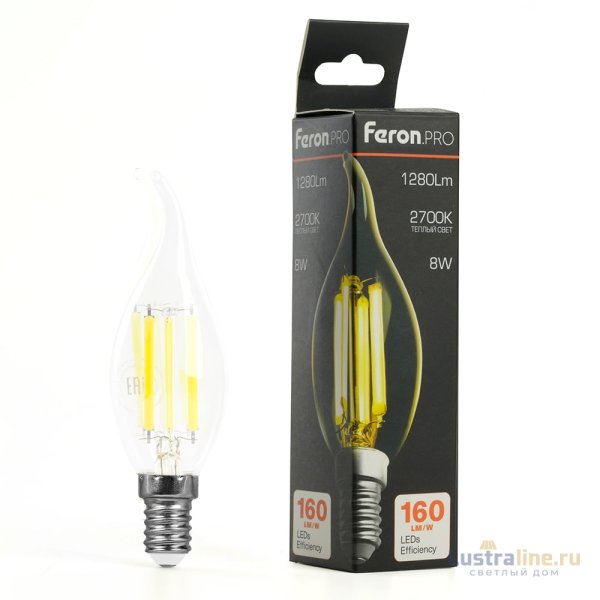 Лампа светодиодная Feron LB-1218 E14 8W 2700K 51265 Лампа светодиодная Feron LB-1218 E14 8W 2700K 51265
