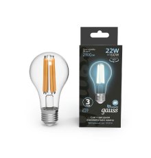 Лампа светодиодная Gauss Filament E27 22W 4100K 102902222