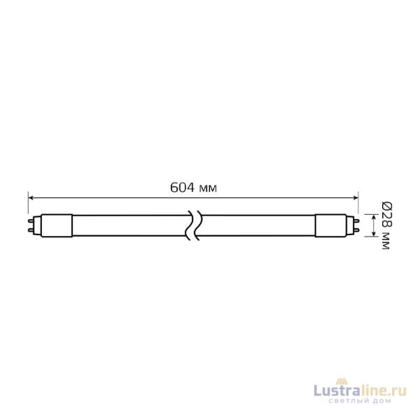 Лампа светодиодная Gauss G13 12W 4000К матовая 93022 Лампа светодиодная Gauss G13 12W 4000К матовая 93022