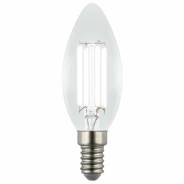 Лампа светодиодная филаментная Uniel LED-C35-4W/4000K/E14/CL GLY01TR UL-00011937