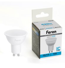 Лампа светодиодная Feron LB-24 GU10 5W 6400K 51217