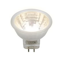Лампа светодиодная (UL-00001702) Uniel GU4 3W 3000K прозрачная LED-MR11-3W/WW/GU4/220V GLZ21TR