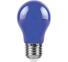 Лампа светодиодная Feron E27 3W синий Шар Матовая LB-375 25923