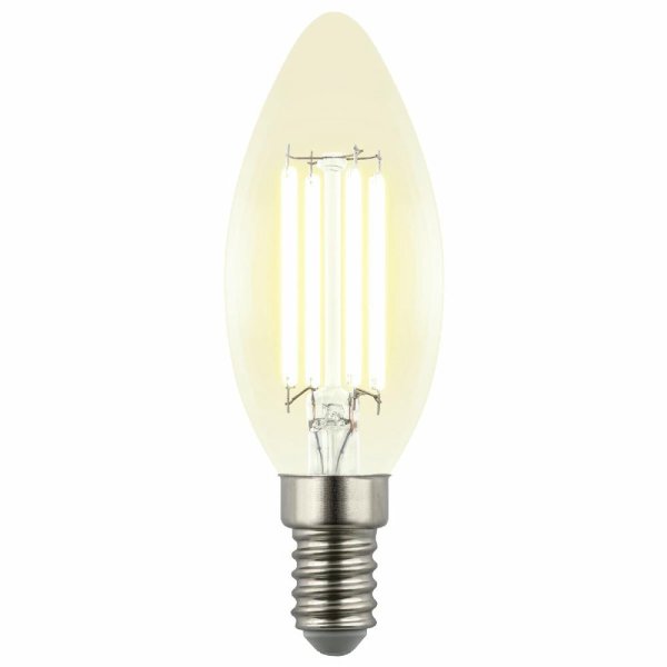 Лампа светодиодная филаментная Uniel LED-C35-4W/3000K/E14/CL GLY01TR UL-00011936