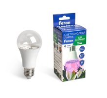 Лампа светодиодная для растений Feron LB-7061 E27 15W красно-синий спектр 38276