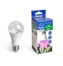 Лампа светодиодная для растений Feron LB-7061 E27 15W красно-синий спектр 38276