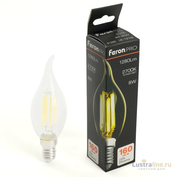 Лампа светодиодная Feron LB-1218 E14 8W 2700K 51265 Лампа светодиодная Feron LB-1218 E14 8W 2700K 51265
