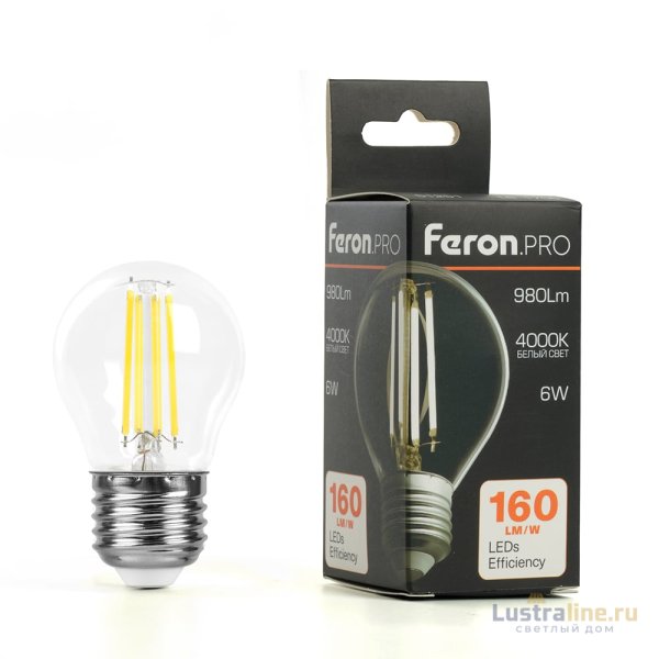 Лампа светодиодная Feron LB-1706 E27 6W 4000K 51251 Лампа светодиодная Feron LB-1706 E27 6W 4000K 51251