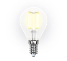 Лампа светодиодная филаментная (UL-00000303) Uniel E14 6W 3000K матовая LED-G45-6W/WW/E14/FR PLS02WH
