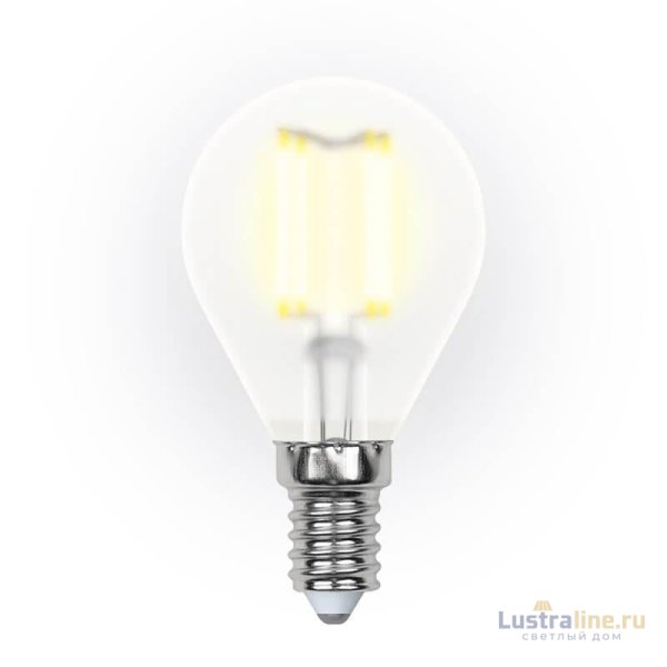 Лампа светодиодная филаментная (UL-00000303) Uniel E14 6W 3000K матовая LED-G45-6W/WW/E14/FR PLS02WH Лампа светодиодная филаментная (UL-00000303) Uniel E14 6W 3000K матовая LED-G45-6W/WW/E14/FR PLS02WH