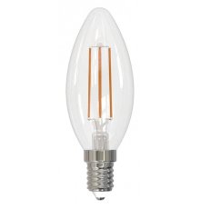 Лампа светодиодная филаментная Volpe E14 6W 3000K прозрачная LED-C35-6W/3000K/E14/CL/SLF UL-00008328