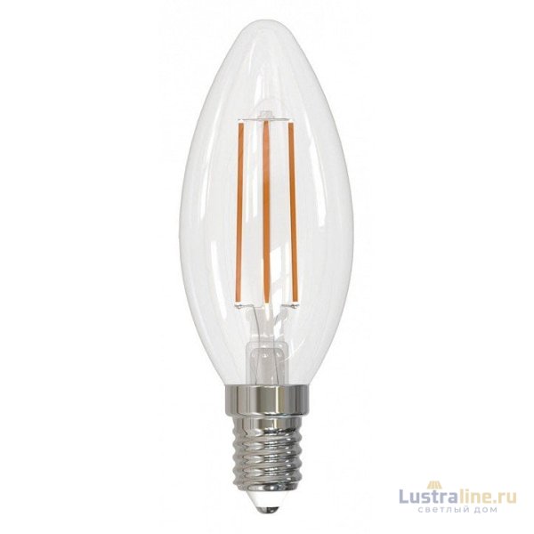 Лампа светодиодная филаментная Volpe E14 6W 3000K прозрачная LED-C35-6W/3000K/E14/CL/SLF UL-00008328