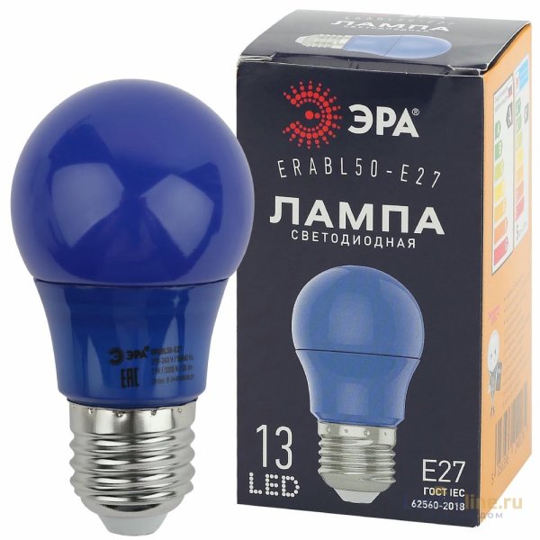 Лампа светодиодная Эра E27 3W 3000K ERABL50-E27 Б0049578 Лампа светодиодная Эра E27 3W 3000K ERABL50-E27 Б0049578